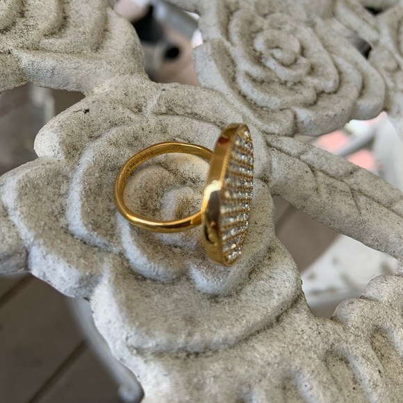 KATE SPADE ♠️ BRIGHT SPOT PAVE DISC RING - Picture 3 of 5